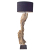Lampa stojąca podłogowa z Kawałka drewna tekowego 180cm
